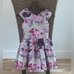 Zoe Ltd Floral Kids Dress in Pink and Purple